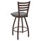 Holland Bar Stool Co 30" Swivel Bar Stool, Brnz Finish, Canter Grey Seat X410 - alternate 2
